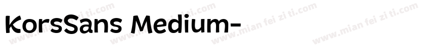 KorsSans Medium字体转换